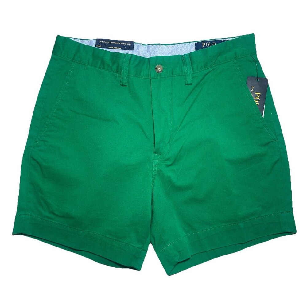 Polo Ralph Lauren Mens Size 36 Billiard Green Classic Fit 6" Stretch Chino Short - Picture 3 of 11